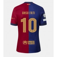 Camisa de Futebol Barcelona Ansu Fati #10 Equipamento Principal 2024-25 Manga Curta